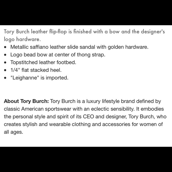 Tory Burch Red Leighanne Bow Flat Sandals 8.5 - Picture 11 of 11